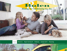 Tablet Screenshot of bolenhvac.com